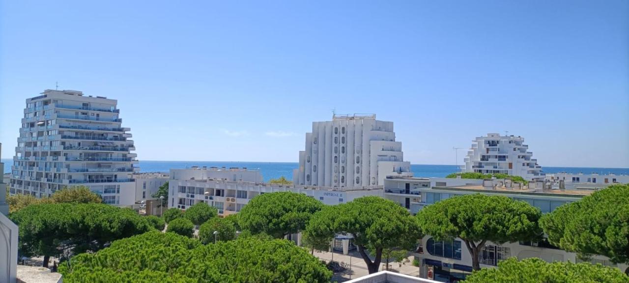 Le Semaphore - Studio Climatise, Grande Terrasse Vue Mer - Parking, Wifi La Grande-Motte Eksteriør billede