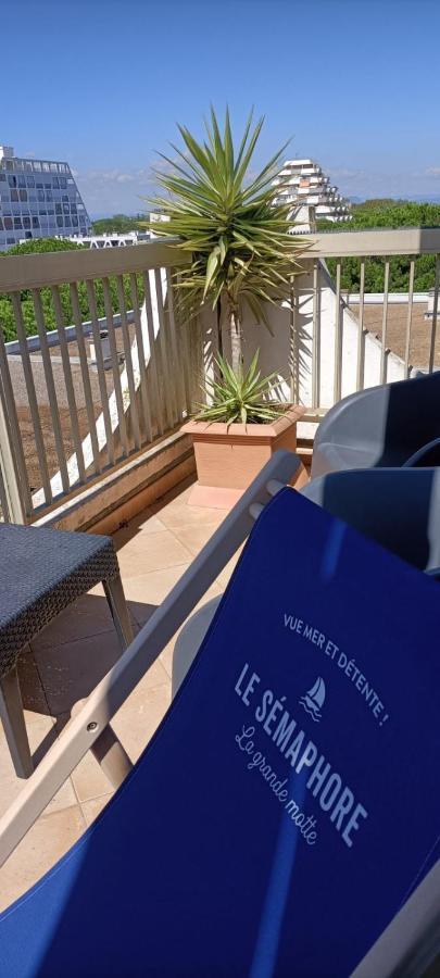 Le Semaphore - Studio Climatise, Grande Terrasse Vue Mer - Parking, Wifi La Grande-Motte Eksteriør billede